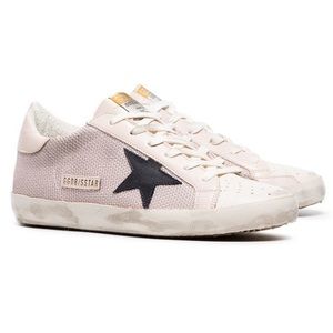 Golden Goose Superstar Pink Mesh Sneakers